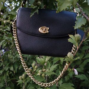 Coach Cassie 19 Leather Crossbody Black NWT